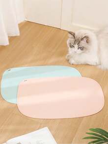 1pc Silicone Pet Feeding Mat, Cat And Dog Feeding Mat, Waterproof And Anti-Slip Food Bowl Mat - View 6