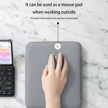 适用于MacBook Air 6/7英寸/8英寸/10英寸/11英寸笔记本电脑的1个笔记本电脑内胆包，便携式平板电脑收纳包，易于收纳，方便实用 - 彩色 - 查看 4