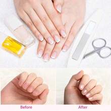 2Pcs Square Nano Glass Nail File Strips, Physical Nail Repair Polisher Without Damage, High-Quality Manicure & Nail Art Tools, Travel & Home Care Kit, Bulk Wholesale Pack - Silver - View 2