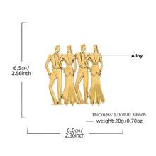 Vintage Style Modern Unisex Dance Brooch, Luxury Multi-Functional Party Set Accessory Pin - RW0307 - View 5
