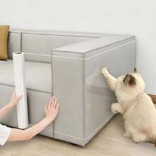Cat Scratch Furniture Protector - Large Sofa Protector - Single-Sided Adhesive Tape - Transparent Corner Guard For Furniture, Walls And Doors - 45*500cm - View 2