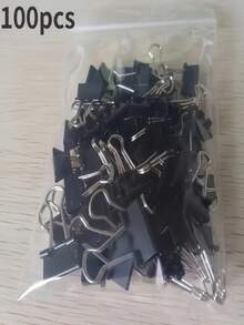 1/10/100pcs Medium Size Binder, 5/8 Inch, Durable Metal Folder, Suitable For Office, Classroom And Teachers - View 11