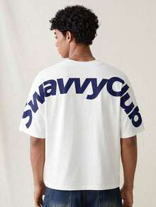 Men's White Short-Sleeve T-Shirt By SWAVVY, Summer - 白色 - 查看 1