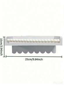 12//3pcs Wavy Edge Wooden Floating Shelves With Beaded Hanging Rod And 4 Hooks, Baby Room Wall Storage Rack, Suitable For Bibs, Hats And Decorations - Multicolor - View 14