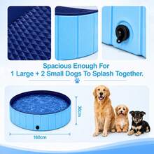 Duty Foldable Pet Bath Tub - Portable Dog Swimming Pool With Drain - View 5