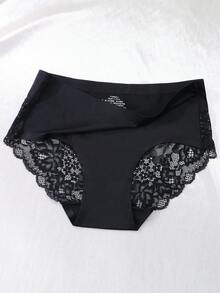 3件組女款性感冰絲無縫三角內褲 - 彩色 - 查看 5