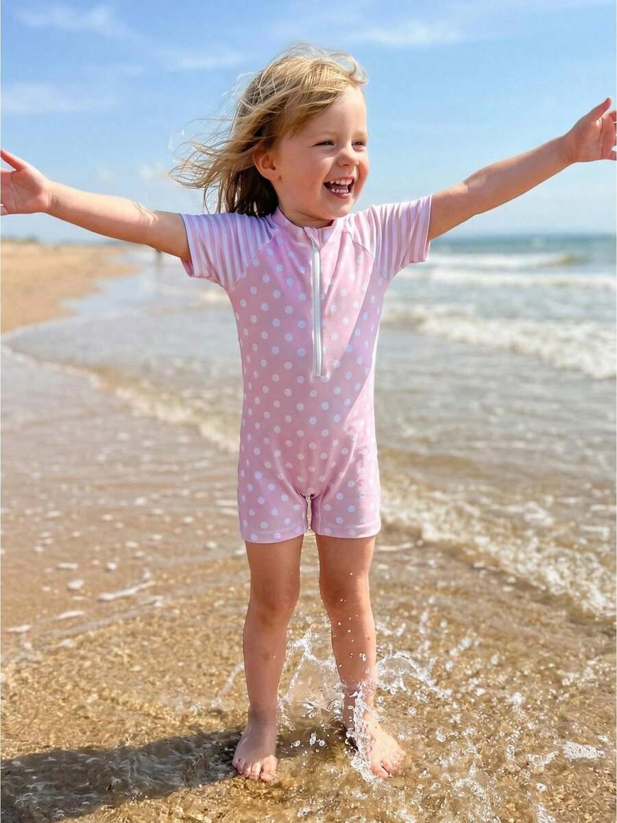 Baby Girls Beachwear - 粉色 - 查看 1