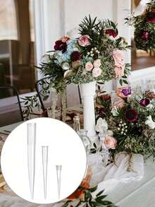 Floral Foam Flower Arrangement Support Tube Small Test Tube Rack Fixing Tool Plastic Water Pipe Vase - White - View 5