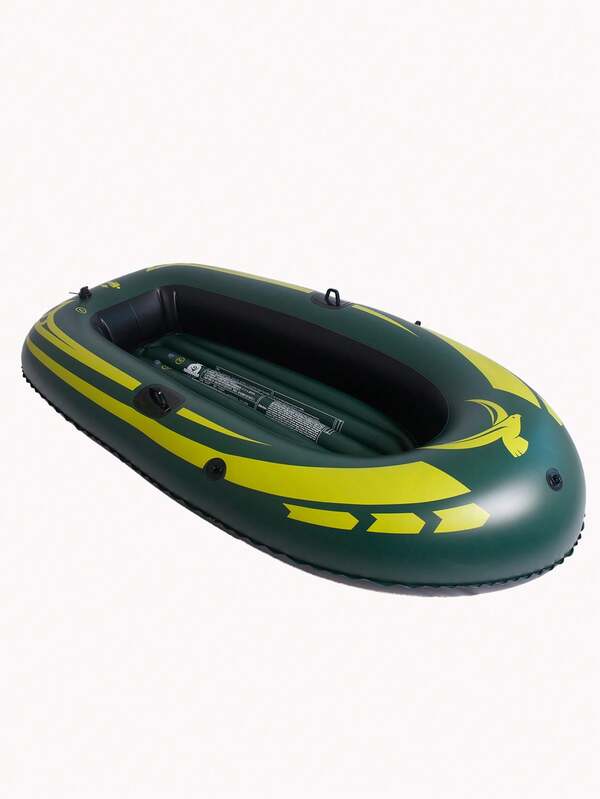 1pc Inflatable Kayak, Military Green Color (Pump Not Included), Single Person Fishing Boat - Grip Handles - Thick PVC Outdoor Portable Foldable Boat, Multiple Sizes Available To Meet Different Needs, Portable & Foldable, Quick Inflation, Multifunctional Design, Versatile Use