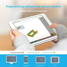 STEM Education Building Set - WeDo 2.0 Style Children's Programming Toy | School STEM Curriculum And Home Learning | Programming Enlightenment & Logical Thinking Puzzle Blocks, Children's Toys, Christmas Gift, Birthday Gift - Multicolor - View 10