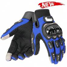 1 Pair Motorcycle Off-Road Riding Gloves, Summer Full Finger Motorcycle Gloves, Touchscreen Compatible, Anti-Fall Racing Gloves, Motorcycle Accessories, Essential Riding Gear, Gift For Men And Women Riders - A - View 33