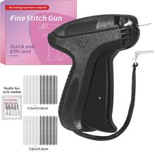 Stitch Gun For Clothes - Handheld Stitch Gun Quick Clothing Fixer - Tagging Gun - Includes 6 Needle, 1000 Black Fasteners & 1000 White Fasteners - Multicolor - View 14
