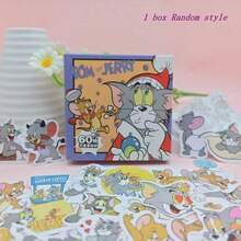 Warner Bros 60pcs/Box Tom And Jerry Cartoon Stickers,They Can Be Used To Decorate Suitcases, Scrapbooks, Diaries, And For Everyday DIY Decorations. These Cute Cartoon Peripheral Products Are The Perfect Birthday Gift For Anime Lovers. - Multicolor - View 13