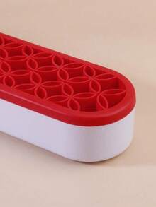 1pc Silicone Cosmetic Storage Rack, Lipstick Holder, Brush Drying Rack - Multicolor - View 7
