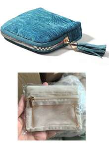 Organizador de Joyas de Viaje, Portátil con Bolsillo con Cremallera, Bolsa de Almacenamiento a Prueba de Polvo, Adecuado para Anillos, Aretes y Pulseras, Rollo de Joyas, Rollo de Joyas - Multicolor - Ver 12