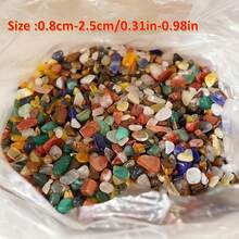 20/40/60/80/120/160/220g Natural Crystal Crushed Stone, Polished Colorful Pebbles For Decoration, Commonly Used For Flower Pots, Fish Tanks Or Landscape Design - Multicolor - View 6