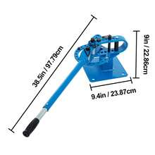 Pipe Bending Machine, Multi-Layer Pipe Bender YP-9 7 Dies 1"-3" Compact Desktop Manual Pipe Bender, Handle Length 44" - 1-3 Inches - View 10
