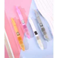 4pcs Cute Puppy Pattern, Fresh Style, Black 0.5mm Retractable Quick-Dry Gel Pens, Suitable For Students, Back To School - A - View 7