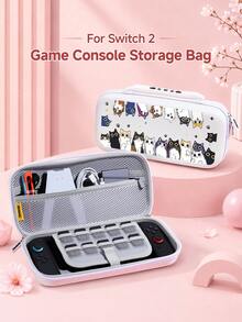 New Switch 2 (2025) Game Console Protective Case, 1pc Playful Peeking Cat Pattern, Compatible With Switch NS/Switch OLED Game Console Protective Case, New 2nd Generation, TPU Soft Shell, Universal Protective Cover, Switch Controller Protective Case, Switch Game Accessories, Universal Storage Bag, Shockproof, Anti-Slip, Scratch-Resistant, Beautiful, Best Choice For Family And Friends - View 10