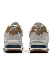 Zapatillas New Balance para hombre y mujer, modelo 2026, nueva serie 574, estilo retro, para correr, deportivas y casuales (ML574LGI). - Gris - Ver 4