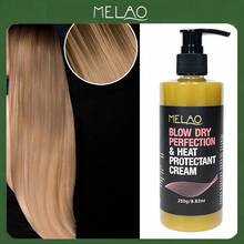 MELAO Blowout Styling Creme Protetor de Cabelo Perfeito 250g/8.82oz, Creme Protetor Térmico para Cabelo para Secagem e Penteado, Anti-Frizz, Cabelo Suave, Previne Danos por Calor - 250g - Ver 2