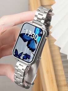 不鏽鋼錶帶 + 1 個錶帶拆卸工具，適用於 Band 10/9/8/9pro/8Pro，透氣替換錶帶，亦相容於 Redmi Watch4/5 男款女款智慧手錶 - Mi Band 8/9pro - 查看 7