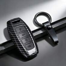 ABS Carbon Fiber Car Key Case Cover For Haval Car Key Case H6 Third Generation M6 Package H2S Buckle F7x Housing F5 H4 H7/H9 - A - View 3