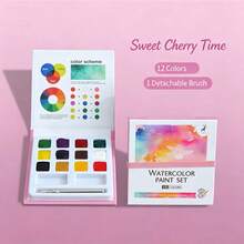 12 Colors Solid Watercolor Paint Set, Art Painting Use (Professional Art Use) - Sets - View 13