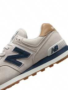 Zapatillas New Balance para hombre y mujer, modelo 2026, nueva serie 574, estilo retro, para correr, deportivas y casuales (ML574LGI). - Gris - Ver 8