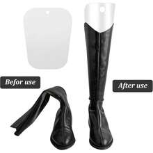 10pcs Transparent Boot Shapers, Flexible And Sturdy, Support Boot Shaft To Prevent Bending, Collapsing And Wrinkling, Smooth Edges Won't Damage Shoes, Suitable For All Over-The-Knee Boots, Effective Shoe Storage And Shaping For Seasonal Changes - Multicolor - View 3