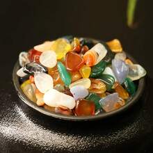 20/40/60/80/120/160/220g Natural Crystal Crushed Stone, Polished Colorful Pebbles For Decoration, Commonly Used For Flower Pots, Fish Tanks Or Landscape Design - Multicolor - View 5