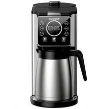 SHARDOR 2-In-1 Coffee Maker For Capsules & Grounds, Programmable 5 Cup Drip Coffee Machine With 95oz Reservoir, Hot & Iced Coffee Brewer, Stainless Steel Thermal Carafe, Strong Brew, Black - US A Type Plug(110-127V) - View 1