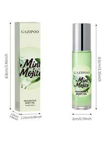 Perfume Aceite Esencial Bola Mojito de Menta | Fragancia Duradera de Cítricos y Menta Aceite Desodorante Diario para Citas de Mujeres 10ml - Mojito de menta - Ver 5