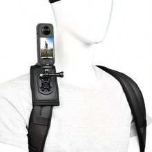 Quick Release Backpack Clip Mount, 360° Rotating Action Camera Bracket, First-Person View Video Fixing Clip Live Streaming Accessory, Backpack Strap Shoulder Strap Waist Belt Clip Handheld Chest POV Hiking Body Sensor Attachment - Multicolor - View 4