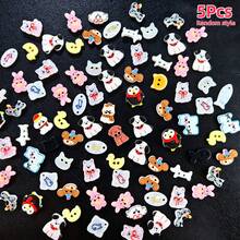 5/12/18/22/32/46 Buah Kancing Resin Kartun Bermata Dua Gaya Acak Pola Kucing Anjing Penguin Kelinci Aksesoris DIY Dekorasi Pakaian Boneka Aksesoris Buatan Tangan Kancing Dekoratif Buatan Tangan - Beraneka warna - View 15
