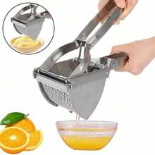 Heavy Duty Steel Potato Ricer Puree Masher Juicer Vegetable Fruit Press Maker - Default - View 3