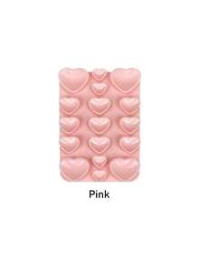 Silicone Suction Cup Phone Holder, 17pcs Silicone Single-Sided Heart-Shaped Suction Cups, Non-Adhesive Grip Design, Reusable Phone Stand, Suitable For Makeup, Fitness Display, Car And Kitchen Use. Free Attachment, Easy Adsorption On Smooth Surfaces, Single-Sided Suction Cup Design, One-Touch Attachment, No Residue - Multicolor - View 15