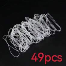 49/99/149pcs Transparent TPU Anti-Aging Rubber Bands, Heat Resistant, Oxidation Resistant, High Toughness, Durable And Hard To Break - Round - View 6
