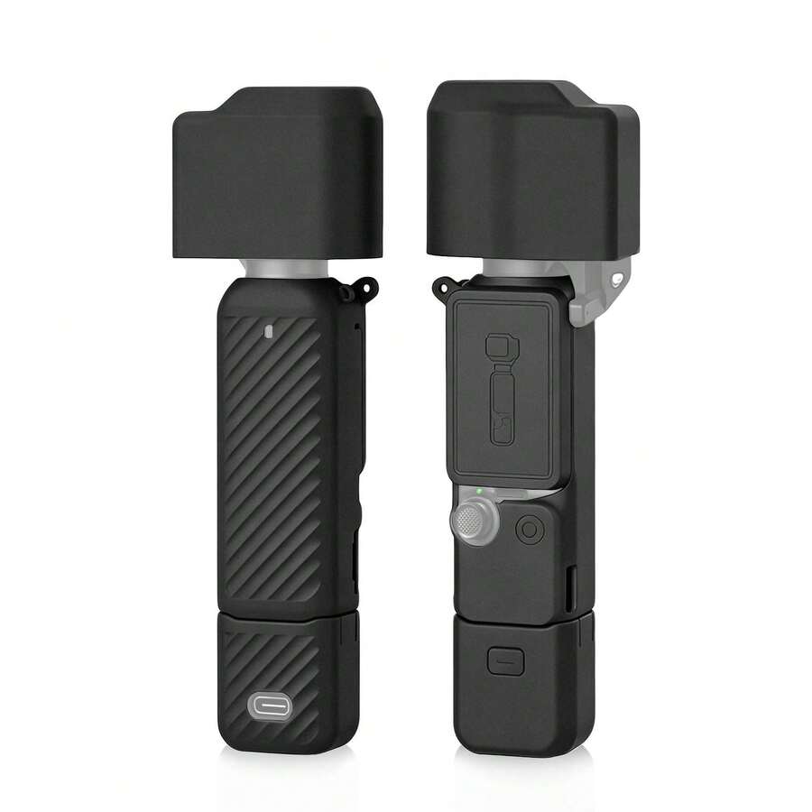 Para OSMO Pocket 4 PULUZ 4 en 1 Funda de silicona TPU para Body, lente, mango y pantalla - Ver 1