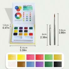 12 Colors Solid Watercolor Paint Set, Art Painting Use (Professional Art Use) - Sets - View 3