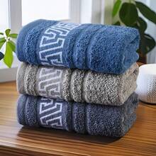 3 Packs Luxury Towels Ultra-Soft, Spa-Grade High Water Absorbency Fabric, Quick-Drying, Skin-Friendly, Fade-Proof & Lint-Free, Retro Neutral Color Matching With Random Geometric Patterns - Multicolor - View 8