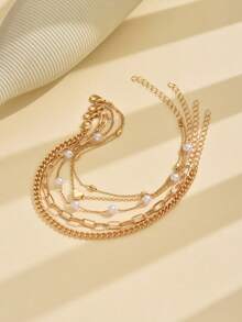 Gelang Kaki Wanita - Emas - View 4