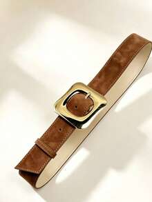 APLCSEY 2pcs/1pc Women's Belt Suitable For Daily Wear - Camel - View 3