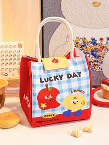 Cartoon Student Breakfast Bag, Thermal Bag, Portable Bento Bag, Office Worker Thermal Insulation And Cold Lunch Box Bag, Thickened Portable Bento Bag - Multicolor - View 14