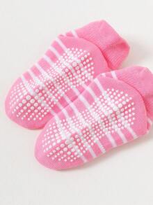 12 Pairs Girls Candy Color Basic Non-Slip Sole Children Sports Socks With Ear Tabs, Multi-Function Trampoline Socks, Floor Socks - Multicolor - View 6