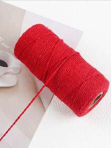 2mm 100M Colorful Macrame Cord Handmade Crafts DIY Beige Twisted Cord Twine Rope String Home Textile Two Strand Weaving Decor, Rope, Macrame Yarn For Wall Hangings, Plant Hangers, Crafts, DIY Decorating Projects - Multiple Styles - View 9