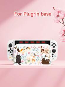 New Switch 2 (2025) Game Console Accessories, Cartoon Kitten Floral Pattern Switch Protective Case, Compatible With Switch 2/Switch NS/Switch OLED/Lite, Suitable For Switch 2/Switch Game Console Accessories, Full Set, Storage Bag, Card-Insertable Dock, Switch Protective Case, Best Gift For Switch Players - Multicolor - View 16