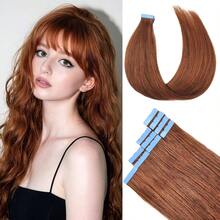 Blonde Mini Tape In Human Hair Extensions 12-24 Inches Seamless Tape Hair On Glue Tape Tabs 10pcs/20pcs/Pack - S33 - View 2