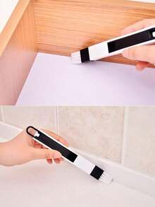 2-In-1 Multifunctional New Plastic Window Track Cleaning Tool With Collector And Crevice Cleaner, Anti-Aging, Detachable Dustpan Brush 2-In-1 Design, Can Clean Window Sills, Keyboards, Drawers, Wall Corners And Other Crevices In The Home, With Small Dustpan Design, Convenient To Use. Window Groove Cleaning Tool, Crevice Trash Cleaning Brush Shovel, Can Achieve Dual Window Groove Cleaning, Detachable Brush Head - 2-in-1 - View 11