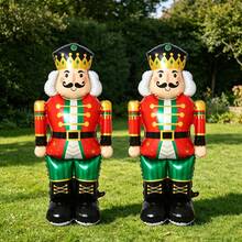 130cm Nutcracker Nut Soldier Balloon, Christmas Soldier Balloon, Suitable For Christmas And New Year Decoration - Multicolor - View 3